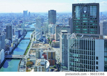 Nakanoshima skyscrapers seen from Conrad Osaka (Festival Tower) Nakanoshima skyscrapers seen from Conrad Osaka (Festival Tower) 96033366