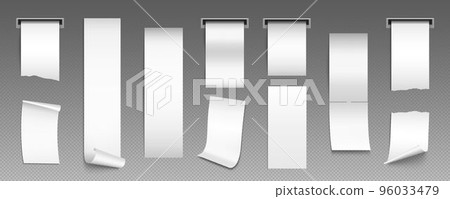 Paper receipts, cash checks of purchases 96033479