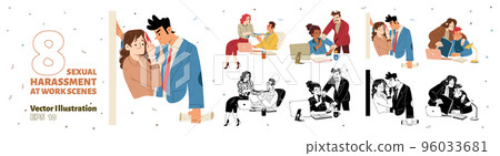 Scenes of sexual harassment in office 96033681