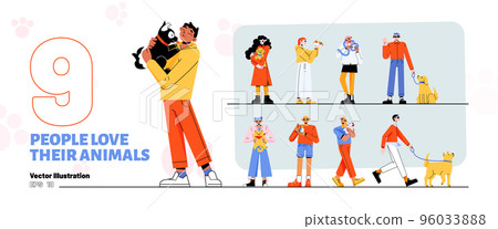 People pet owners love their animals People pet owners love their animals 96033888