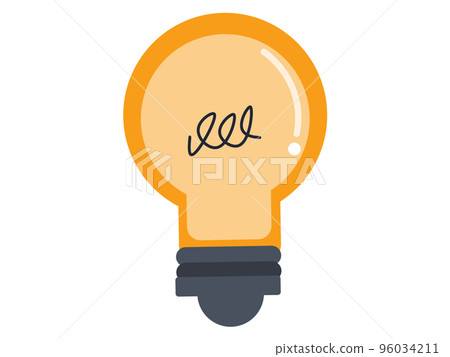 Illustration of a light bulb. Electricity, light, flash. transparent background png 96034211