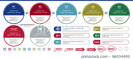 Infographic design parts set that can be used for planning documents etc. Infographic design parts set that can be used for planning documents etc. 96034400