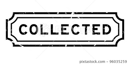 Grunge black collected word rubber seal stamp on white background Grunge black collected word rubber seal stamp on white background 96035259