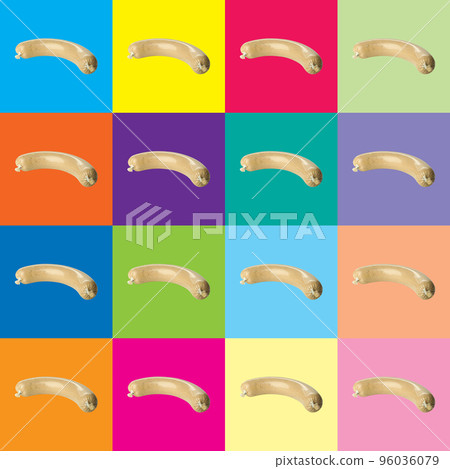 Bright and colorful background or wallpaper with liverwurst Bright and colorful background or wallpaper with liverwurst 96036079
