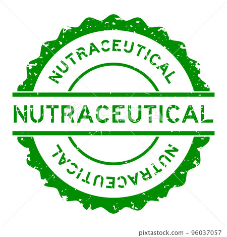 Grunge green nutraceutical word round rubber seal stamp on white background Grunge green nutraceutical word round rubber seal stamp on white background 96037057