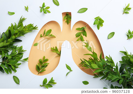 World lung day or lung healthy concept World lung day or lung healthy concept 96037128