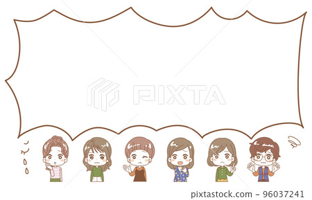 Frame various women negative Frame various women negative 96037241