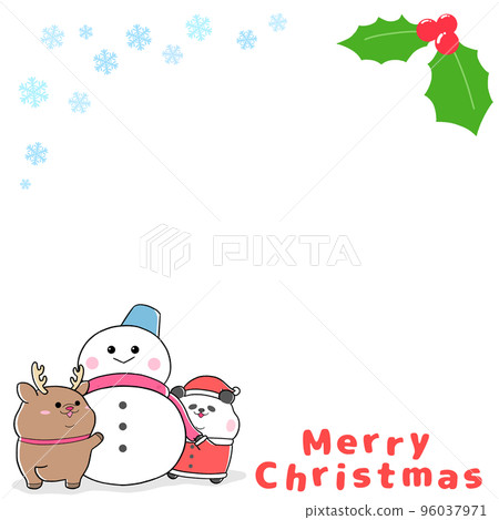 Yurukawa Panda Santa and Snowman Frame (1:1) ② 96037971