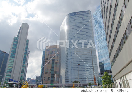Skyscrapers in Shiodome, Chuo Ward, Tokyo Skyscrapers in Shiodome, Chuo Ward, Tokyo 96039692