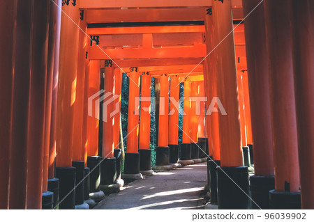10 April 2012 famous for its thousands of vermilion torii gates. 96039902