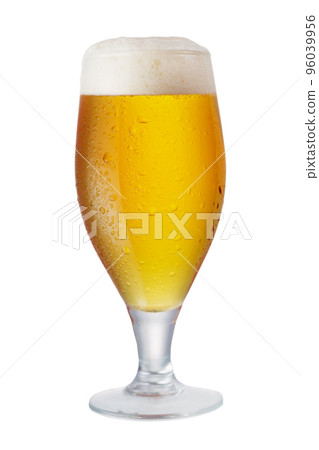 glass of beer on white background 96039956