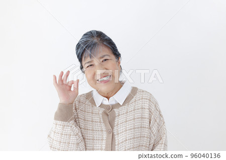 OK senior female white background 96040136