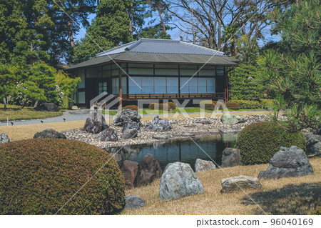 8 April 2012 Seiryu-en garden and Teahouse at Nijo Castle in Kyoto, Japan 96040169