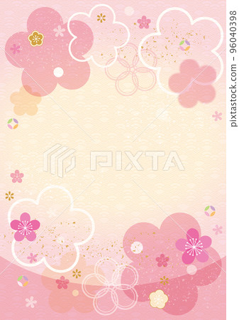 Spring-like Japanese pattern vertical Spring-like Japanese pattern vertical 96040398