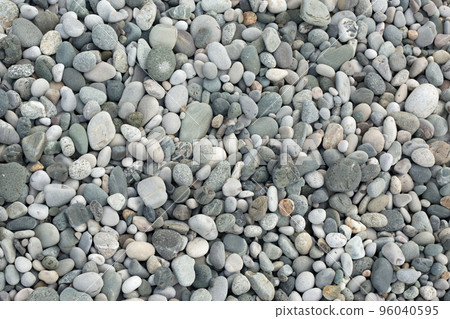 Beach Shore Grey Pebbles Texture 96040595