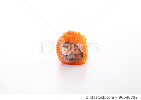 California maki roll sushi japanese food isolated in white background California maki roll sushi japanese food isolated in white background 96040782