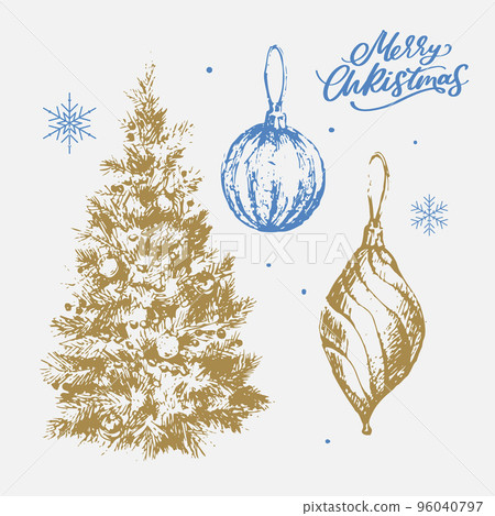 Merry christmas and happy new year 2023 greeting Vector Image