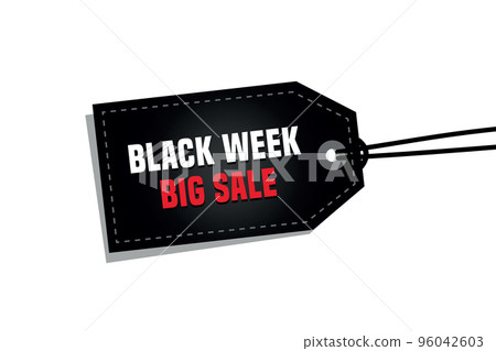 black week big sale promotion label isolated 96042603