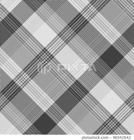 Black and white plaid seamless pattern. 96042642