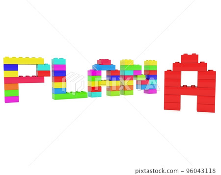 Plan A concept of colorful toy bricks Plan A concept of colorful toy bricks 96043118