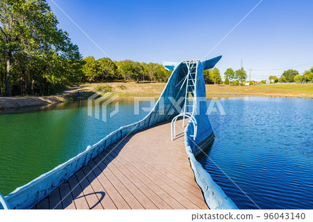 Sunny view of the Blue Whale of Catoosa 96043140