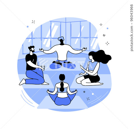 Mindful conversation isolated cartoon vector illustrations. Mindful conversation isolated cartoon vector illustrations. 96043966