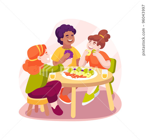 Food art isolated cartoon vector illustration. 96043997