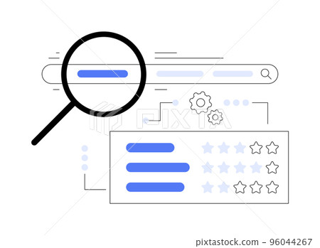 Keyword ranking abstract concept vector illustration. 96044267