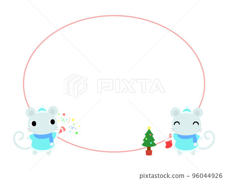 Christmas round frame mouse Christmas round frame mouse 96044926
