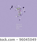 Background from abstract leaves coloured in trendy lavender color 96045049