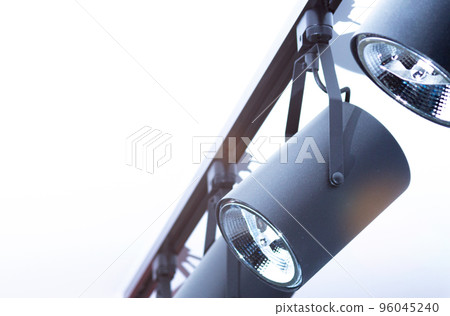 moving light fixed on the ceiling in the form of a group of lamps 96045240