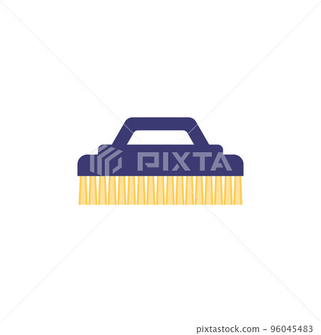 cartoon vector illustration of cleaning brush isolated 96045483