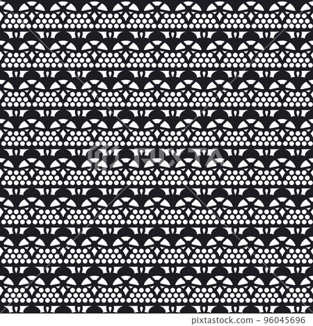 Simple lace black seamless pattern. Lacy elements for decor scrapbooking wedding invitations and cards. Simple lace black seamless pattern. Lacy elements for decor scrapbooking wedding invitations and cards. 96045696