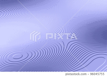 Blue abstract background with wavy lines. Imitation of a foiled surface. Wave line pattern backdrop. Topographical contour lines. Template for digital business banner or gift certificate Blue abstract background with wavy lines. Imitation of a foiled surface. Wave line pattern backdrop. Topographical contour lines. Template for digital business banner or gift certificate 96045755