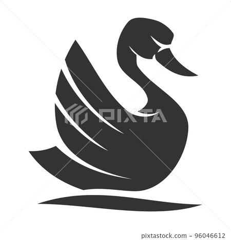 swan logo animal Icon Illustration Brand Identity 96046612