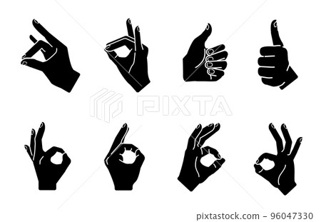 好的手標誌圖標 96047330
