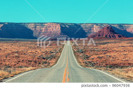 Road in prairie Road in prairie 96047936