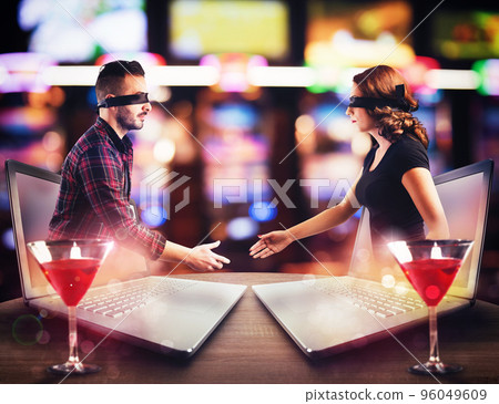 Appointment between boy and a girl who met in chat 96049609