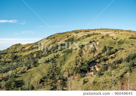 Nature of the hills and slopes on the southwest side of Yamada Pass on the Shiga Kusatsu Kogen route Late October a-2 Cool color 96049645