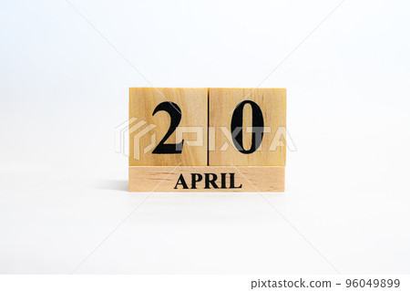 日期塊日曆 4 月 20 日 日期塊日曆 4 月 20 日 96049899