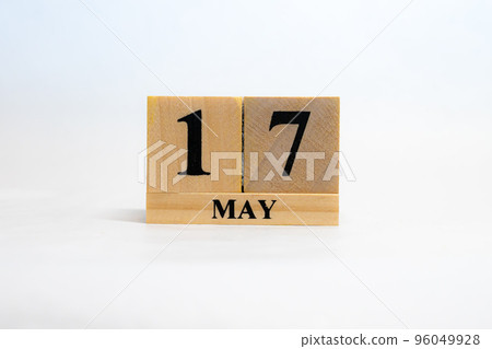 日期塊日曆 5 月 17 日 96049928
