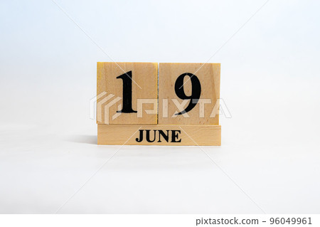 日期塊日曆 6 月 19 日 96049961