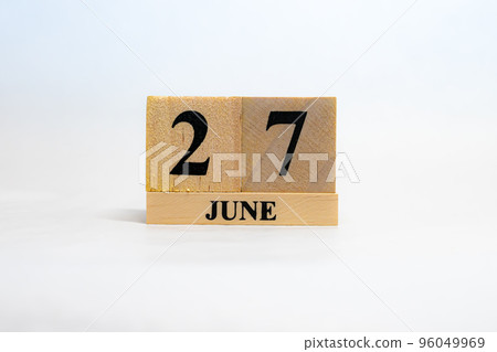 Date Block Calendar June 27 96049969