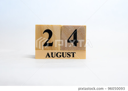 日期塊日曆 8 月 24 日 96050093
