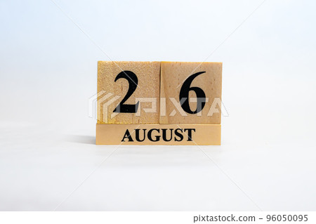 日期塊日曆 8 月 26 日 日期塊日曆 8 月 26 日 96050095