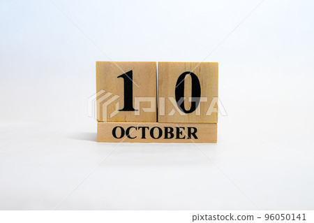Date Block Calendar October 10th Date Block Calendar October 10th 96050141