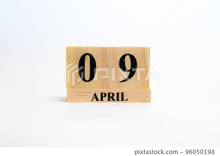 Date Block Calendar April 9th 96050198