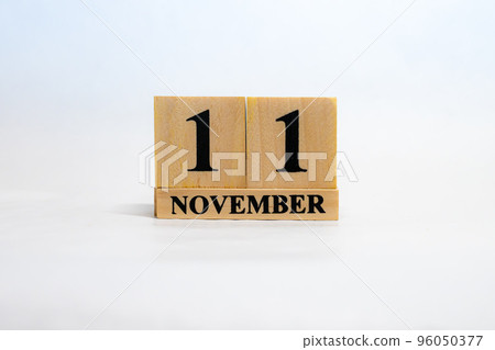 日期塊日曆 11 月 11 日 日期塊日曆 11 月 11 日 96050377