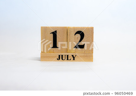 Date Block Calendar July 12th Date Block Calendar July 12th 96050469