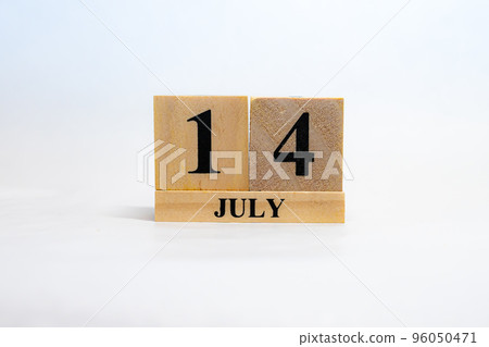 Date Block Calendar July 14th Date Block Calendar July 14th 96050471